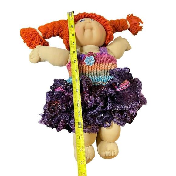 VTG 1982 CABBAGE PATCH DOLL RED HAIR BLUE EYES DIMPLES RED CHEEKS COLLECTIBLE - Picture 7 of 15